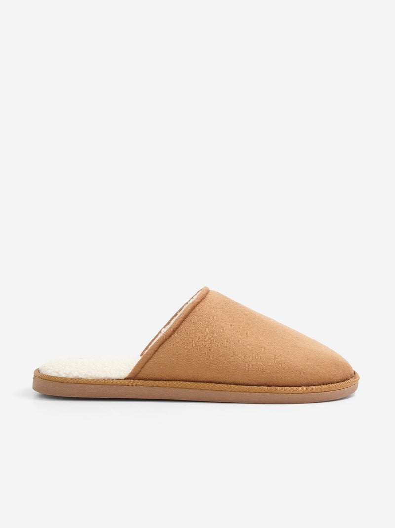 Zapatillas de casa forradas Marron - Kiabi