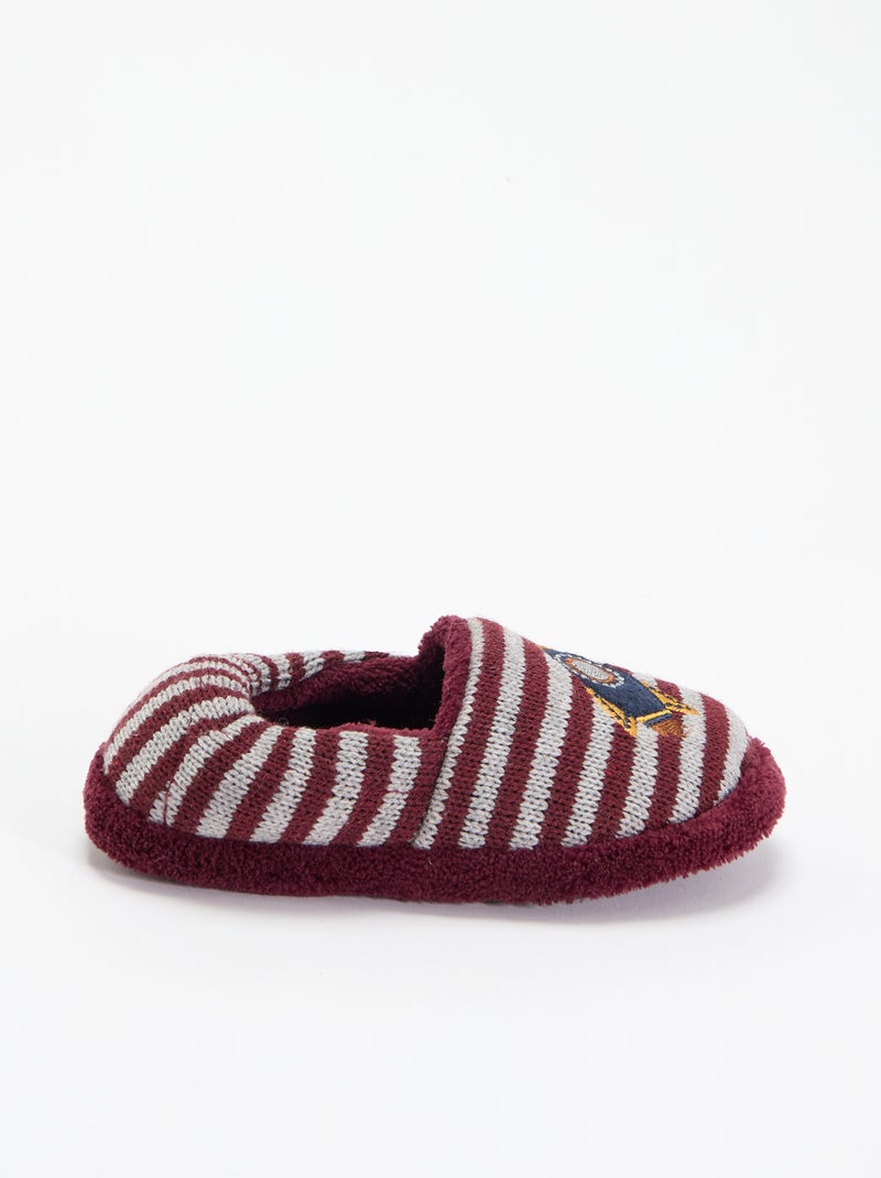 Zapatillas de casa forradas Rojo - Kiabi