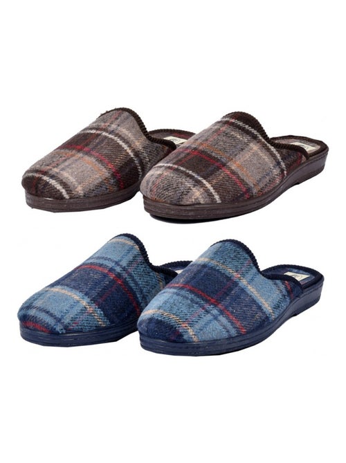 Zapatillas de casa hombre Confort y Calidad Superior Pack de 2 - Kiabi Zapatillas de casa hombre Confort y Calidad Superior Pack de 2 - Kiabi