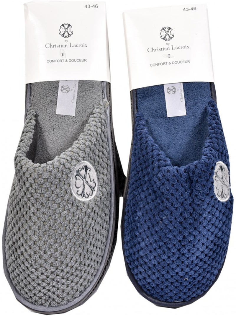 Zapatillas de casa hombre CXL By LACROIX pack de 2 Multicolor - Kiabi
