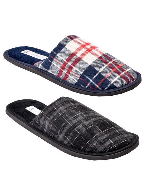 Zapatillas de casa hombre CXL By LACROIX Pack de 2 - Kiabi Zapatillas de casa hombre CXL By LACROIX Pack de 2 - Kiabi