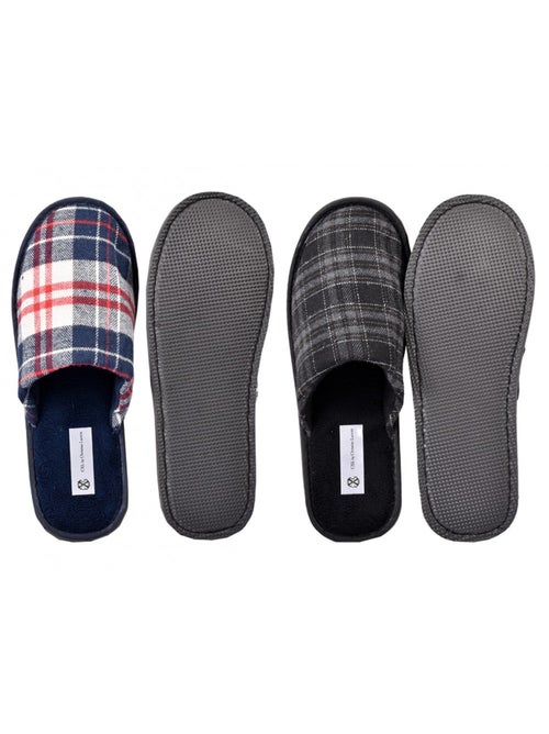 Zapatillas de casa hombre CXL By LACROIX Pack de 2 - Kiabi Zapatillas de casa hombre CXL By LACROIX Pack de 2 - Kiabi