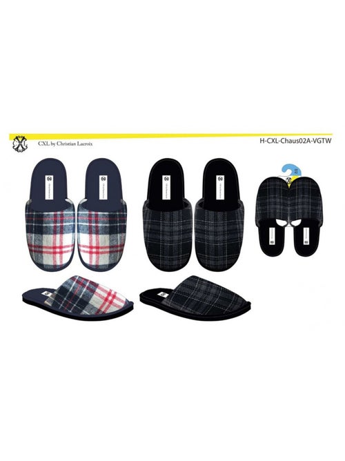 Zapatillas de casa hombre CXL By LACROIX Pack de 2 - Kiabi Zapatillas de casa hombre CXL By LACROIX Pack de 2 - Kiabi