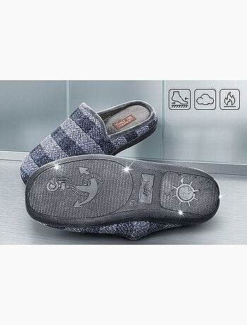 Zapatillas de casa Hombre Mula Cálidas Antideslizantes Confort OZABI