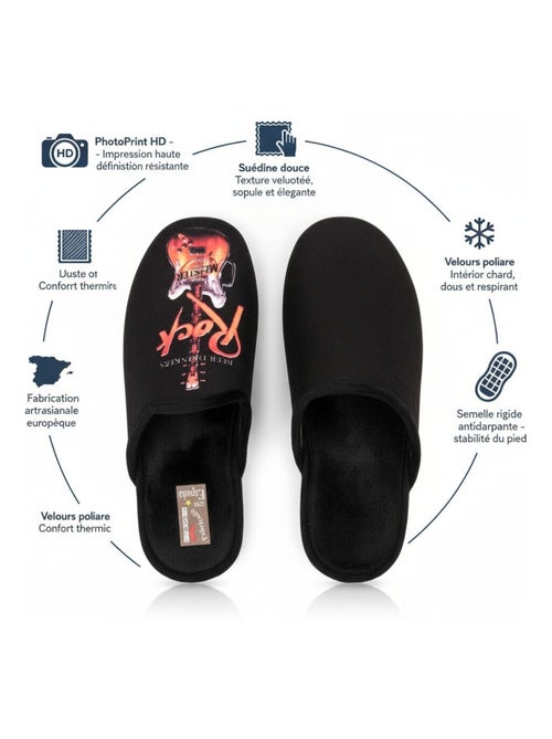 Zapatillas de casa hombre mula estampado PHOTOPRINT - Kiabi Zapatillas de casa hombre mula estampado PHOTOPRINT - Kiabi