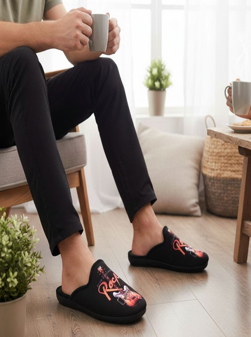 Zapatillas de casa hombre mula estampado PHOTOPRINT - Kiabi Zapatillas de casa hombre mula estampado PHOTOPRINT - Kiabi