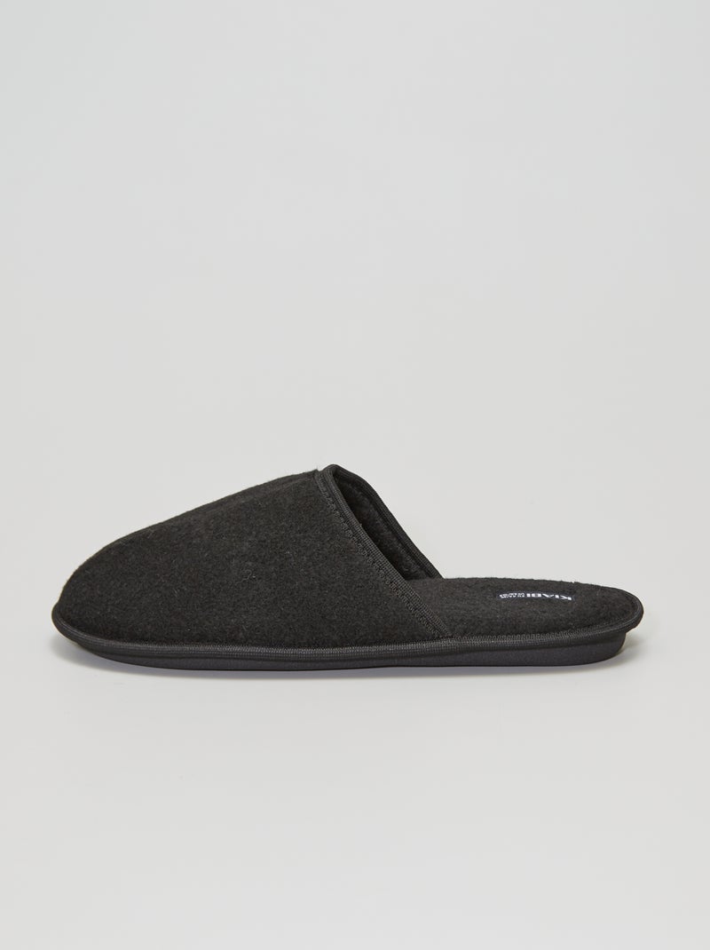 Zapatillas de casa hombre Negro - Kiabi