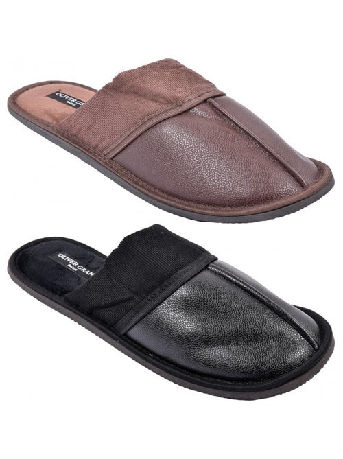 Zapatillas de casa hombre OLIVER GRANT Pack de 2 - Kiabi Zapatillas de casa hombre OLIVER GRANT Pack de 2 - Kiabi