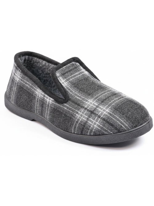 Zapatillas de casa hombre ozabi antideslizantes a cuadros, suela extraíble - Kiabi Zapatillas de casa hombre ozabi antideslizantes a cuadros, suela extraíble - Kiabi