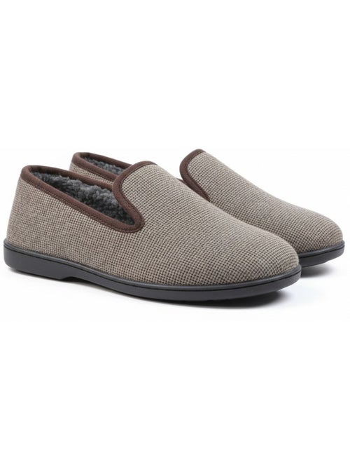 Zapatillas de casa hombre ozabi antideslizantes a cuadros, suela extraíble - Kiabi Zapatillas de casa hombre ozabi antideslizantes a cuadros, suela extraíble - Kiabi
