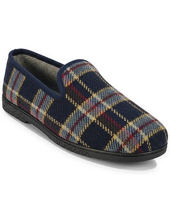 Zapatillas de casa hombre ozabi charentaises cuadros escoceses
