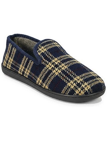 Zapatillas de casa hombre ozabi charentaises cuadros escoceses