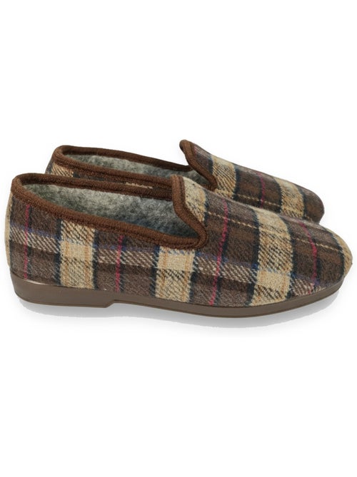 Zapatillas de casa hombre ozabi charentaises cuadros escoceses - Kiabi