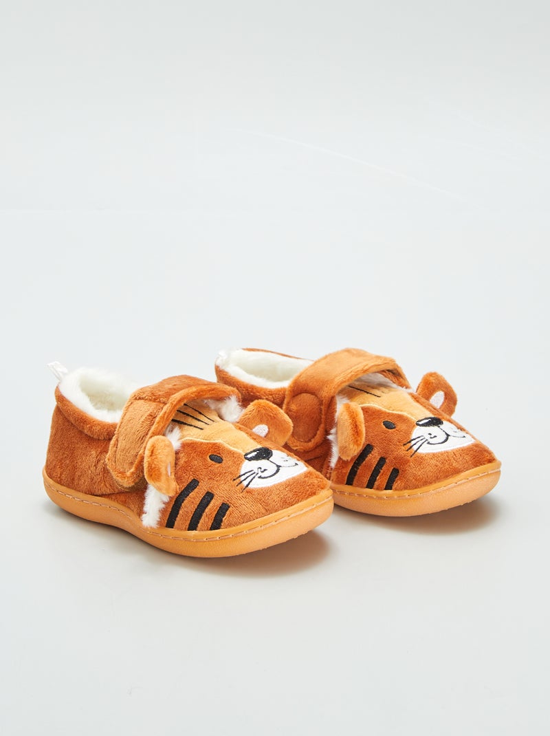 Zapatillas de casa 'león' NARANJA - Kiabi