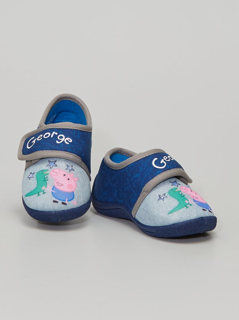 Zapatillas de casa luminosas 'Peppa Pig' azul navy - Kiabi
