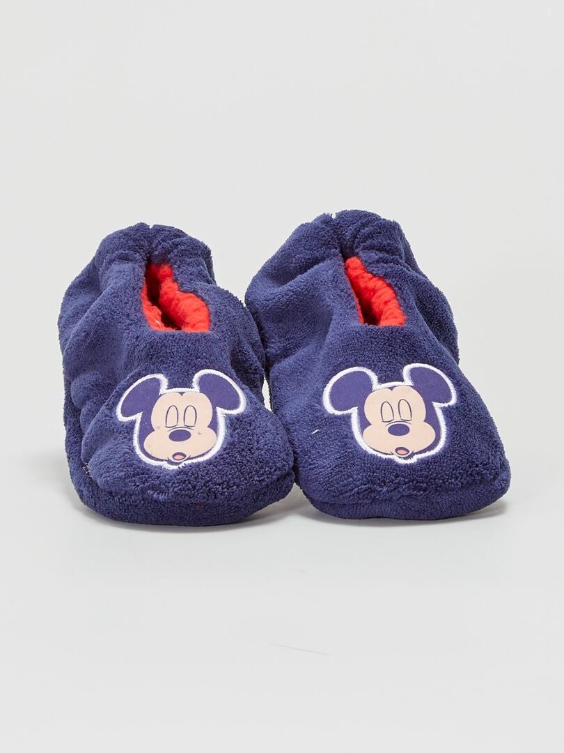 Zapatillas de casa 'Mickey' azul navy - Kiabi