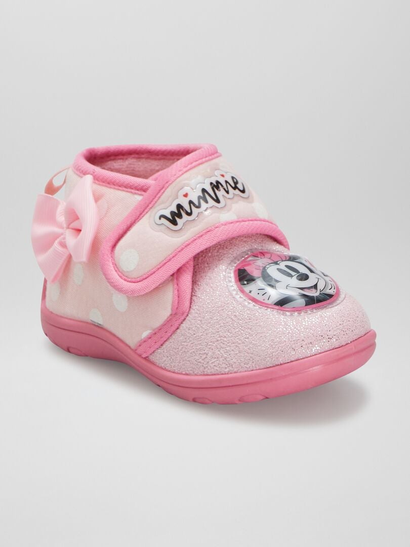 Zapatillas de casa 'Minnie' con velcro ROSA - Kiabi