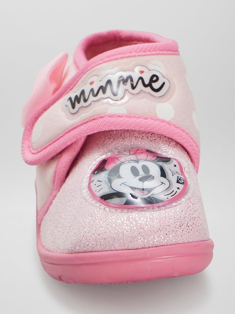 Zapatillas de casa 'Minnie' con velcro ROSA - Kiabi