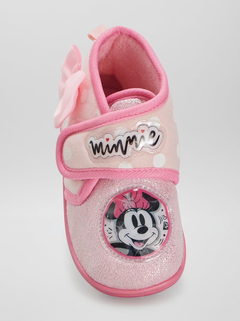 Zapatillas de casa 'Minnie' con velcro ROSA - Kiabi