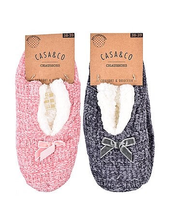Zapatillas de casa mujer CASA AND CO pack de 2