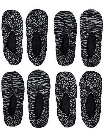 Zapatillas de casa mujer INFINITIF Confort Pack de 4
