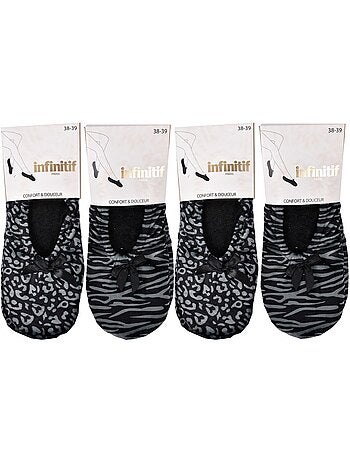 Zapatillas de casa mujer INFINITIF Confort Pack de 4