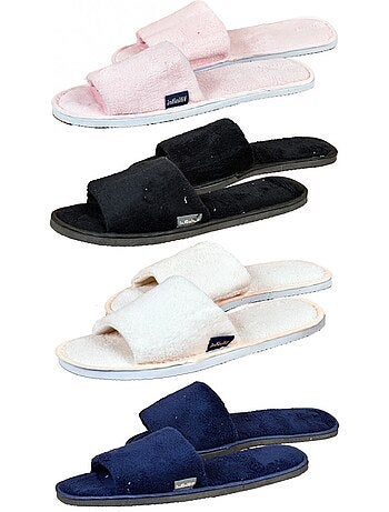 Zapatillas de casa mujer INFINITIF Pantuflas bailarinas Pack de 2