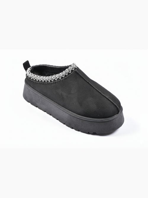 Zapatillas de casa mujer invierno mule estilo escandinavo MD9769 - Kiabi Zapatillas de casa mujer invierno mule estilo escandinavo MD9769 - Kiabi