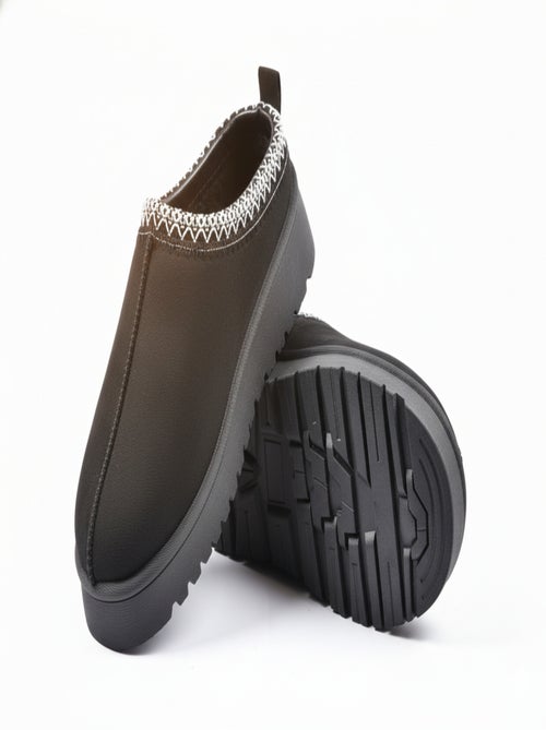 Zapatillas de casa mujer invierno mule estilo escandinavo MD9769 - Kiabi Zapatillas de casa mujer invierno mule estilo escandinavo MD9769 - Kiabi