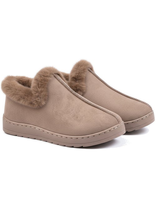 Zapatillas de casa mujer invierno nórdicas, altas tobillo, suela antideslizante - Kiabi