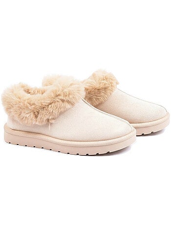 Zapatillas de casa mujer invierno nórdico, suela acanalada interior exterior ozabi
