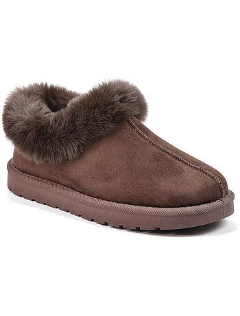 Zapatillas de casa mujer invierno nórdico, suela acanalada interior exterior ozabi