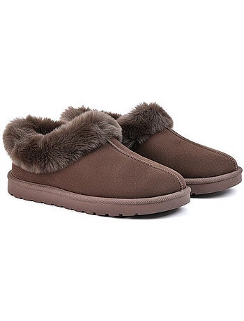 Zapatillas de casa mujer invierno nórdico, suela acanalada interior exterior ozabi