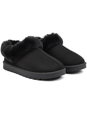 Zapatillas de casa mujer invierno nórdico, suela acanalada interior exterior ozabi