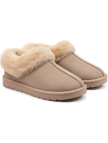 Zapatillas de casa mujer invierno nórdico, suela acanalada interior exterior ozabi