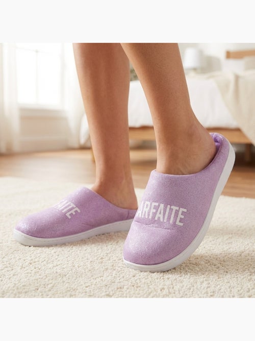 Zapatillas de casa mujer Lurex Glitter - Kiabi Zapatillas de casa mujer Lurex Glitter - Kiabi