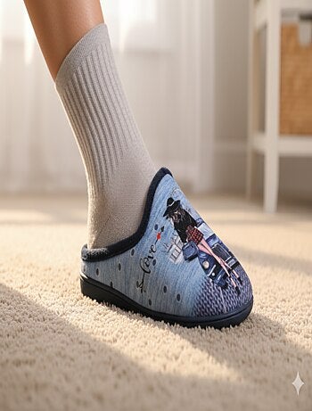Zapatillas de casa mujer mule PhotoPrint