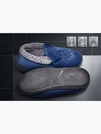 Zapatillas de casa mujer terciopelo Charentaises antideslizantes OZABI
