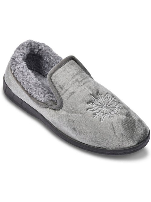 Zapatillas de casa mujer terciopelo Charentaises antideslizantes OZABI - Kiabi Zapatillas de casa mujer terciopelo Charentaises antideslizantes OZABI - Kiabi