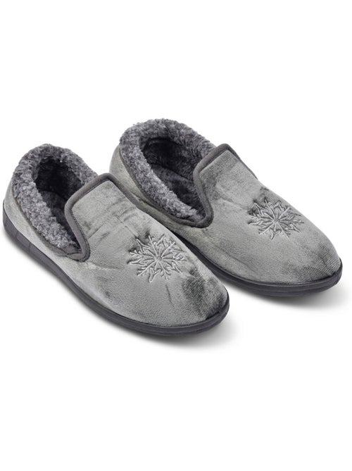 Zapatillas de casa mujer terciopelo Charentaises antideslizantes OZABI - Kiabi Zapatillas de casa mujer terciopelo Charentaises antideslizantes OZABI - Kiabi