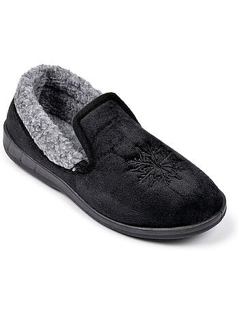 Zapatillas de casa mujer terciopelo Charentaises antideslizantes OZABI
