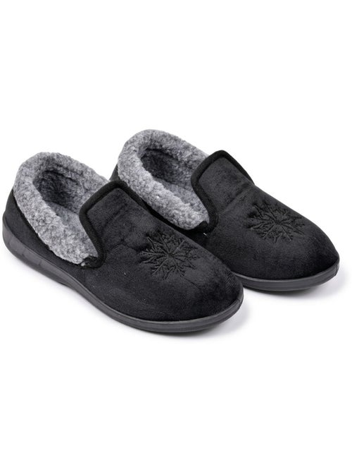 Zapatillas de casa mujer terciopelo Charentaises antideslizantes OZABI - Kiabi Zapatillas de casa mujer terciopelo Charentaises antideslizantes OZABI - Kiabi