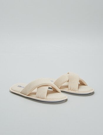 Zapatillas de casa mules de gasa de algodón