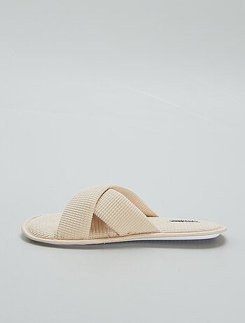 Zapatillas de casa mules de gasa de algodón
