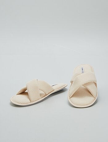Zapatillas de casa mules de gasa de algodón