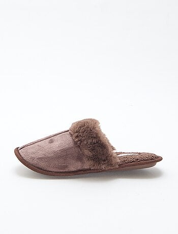 Zapatillas de casa mules de pelo sintético