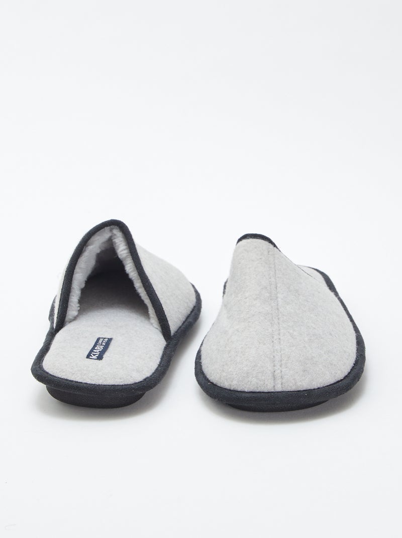 Zapatillas de casa mules Gris - Kiabi