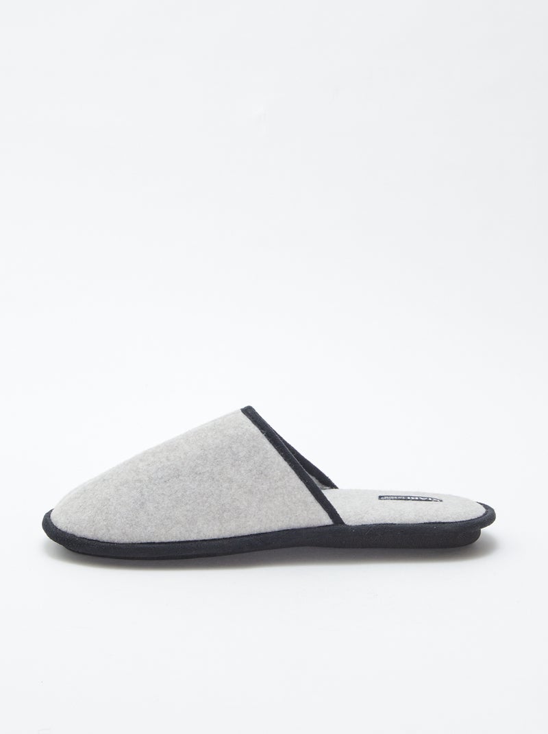 Zapatillas de casa mules Gris - Kiabi