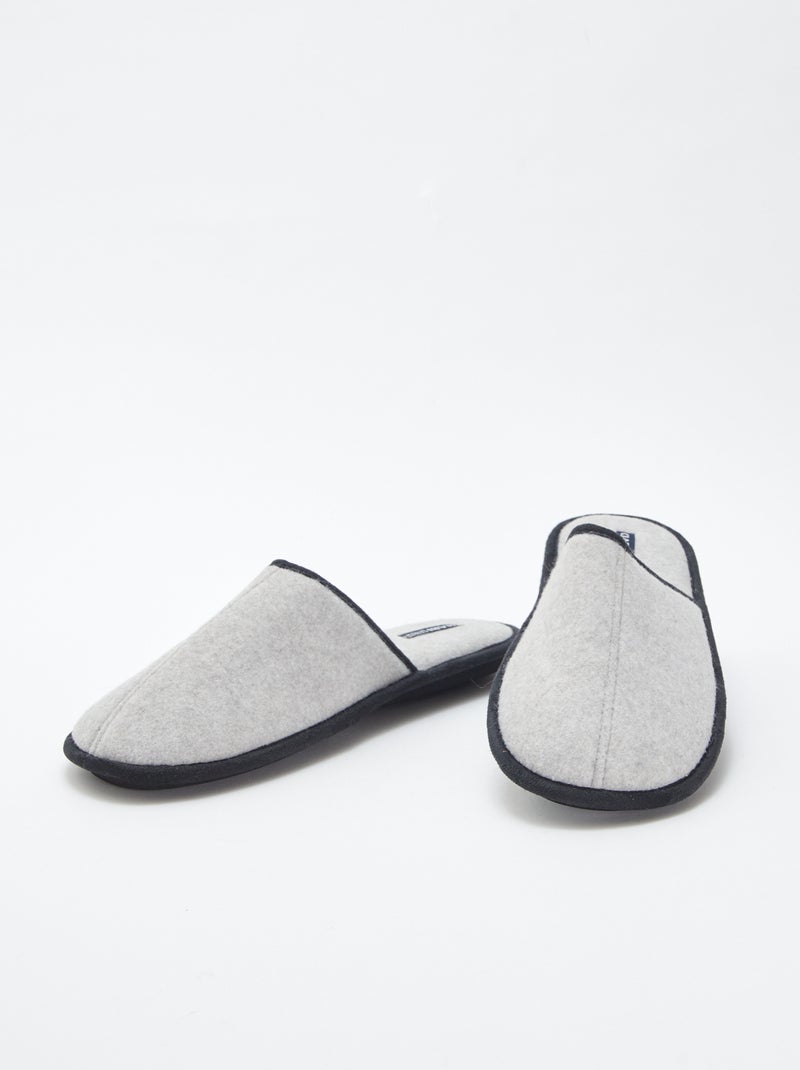 Zapatillas de casa mules Gris - Kiabi