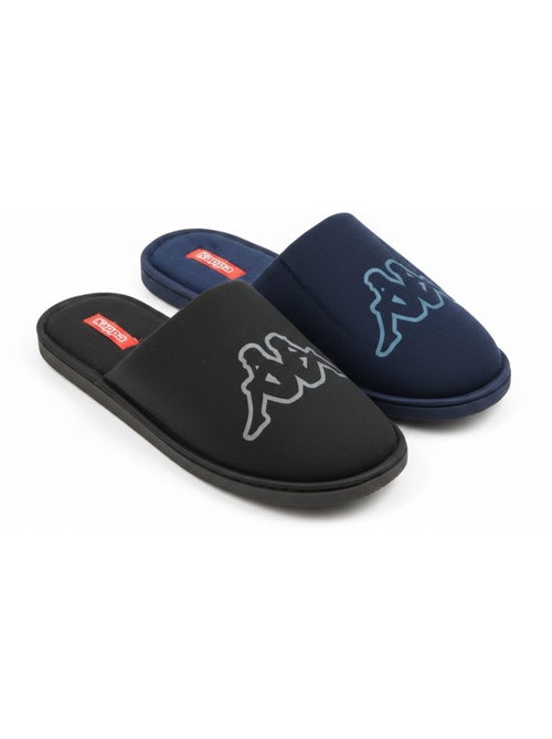 Zapatillas de casa mules hombre KAPPA acolchadas logo Omini pack 2 pares - Kiabi Zapatillas de casa mules hombre KAPPA acolchadas logo Omini pack 2 pares - Kiabi